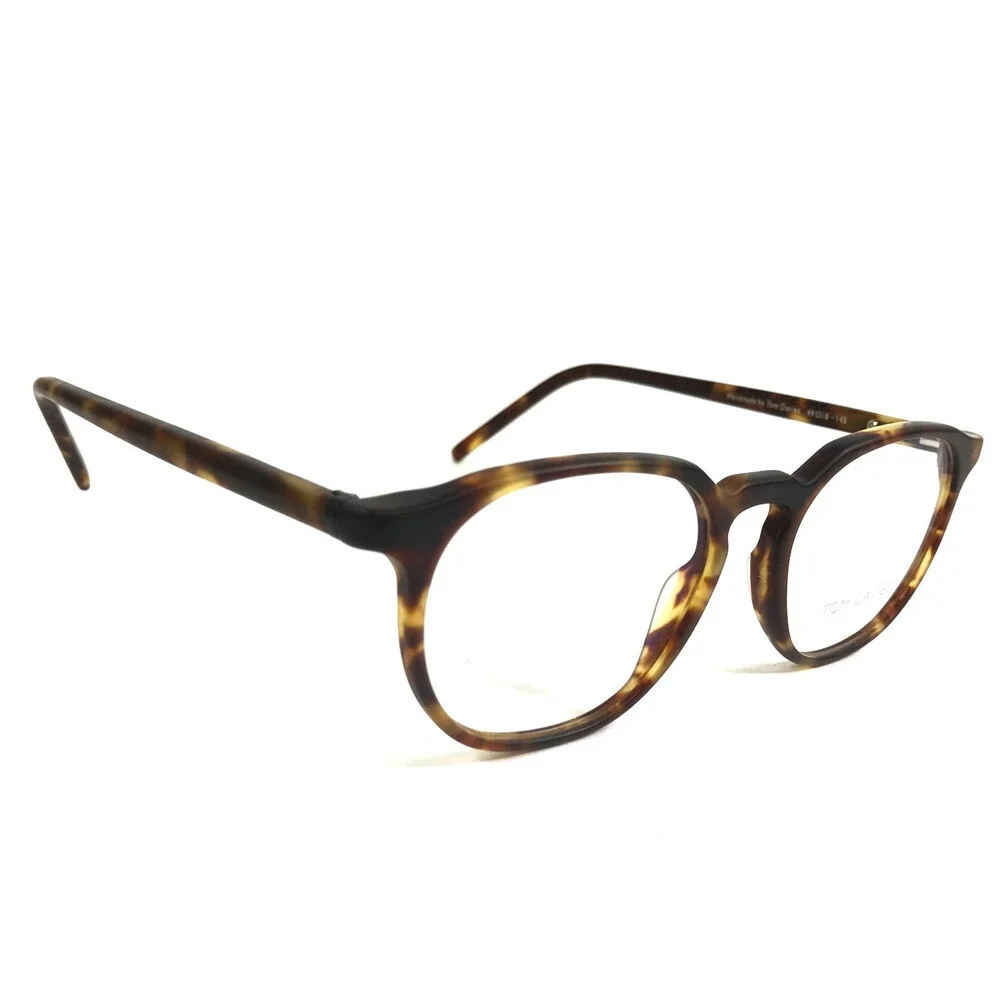Tom Davies Eyeglasses Frames TD761 Col. 902 Tortoise Round Full Rim 49-18-145